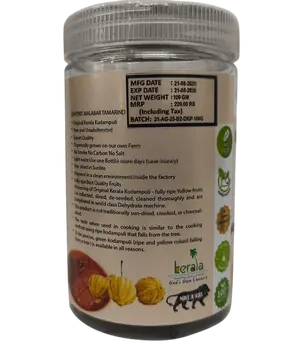 ORGANIC KERALA BRINDLE BERRY SLICES 100 GM ( KERALA KUDAMPULI)