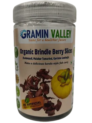 ORGANIC KERALA BRINDLE BERRY SLICES 100 GM ( KERALA KUDAMPULI)